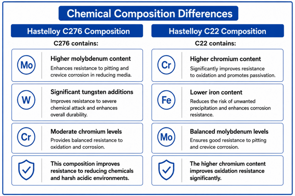 Chemical Composition Differences