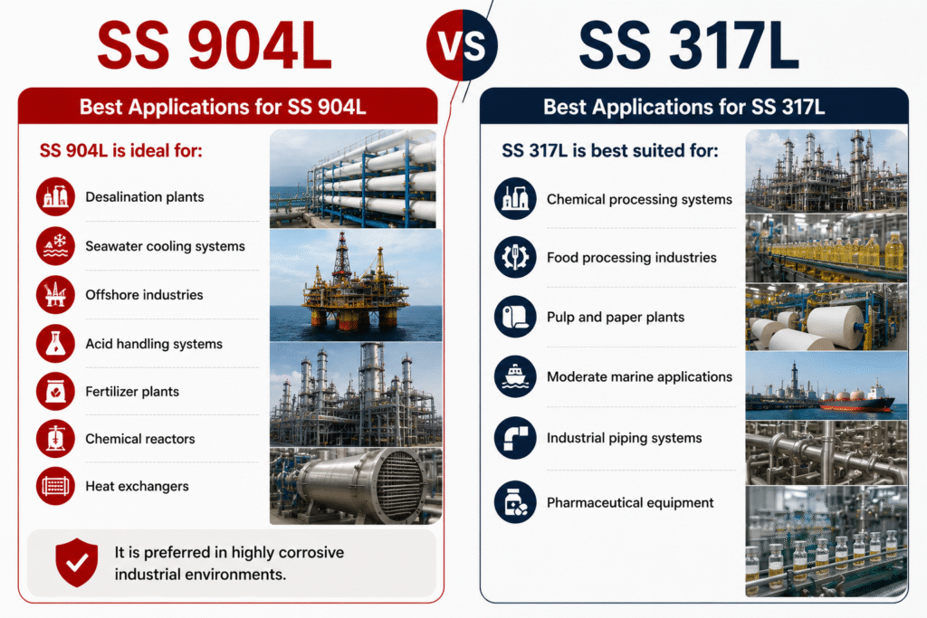 SS 904L & 317L Application