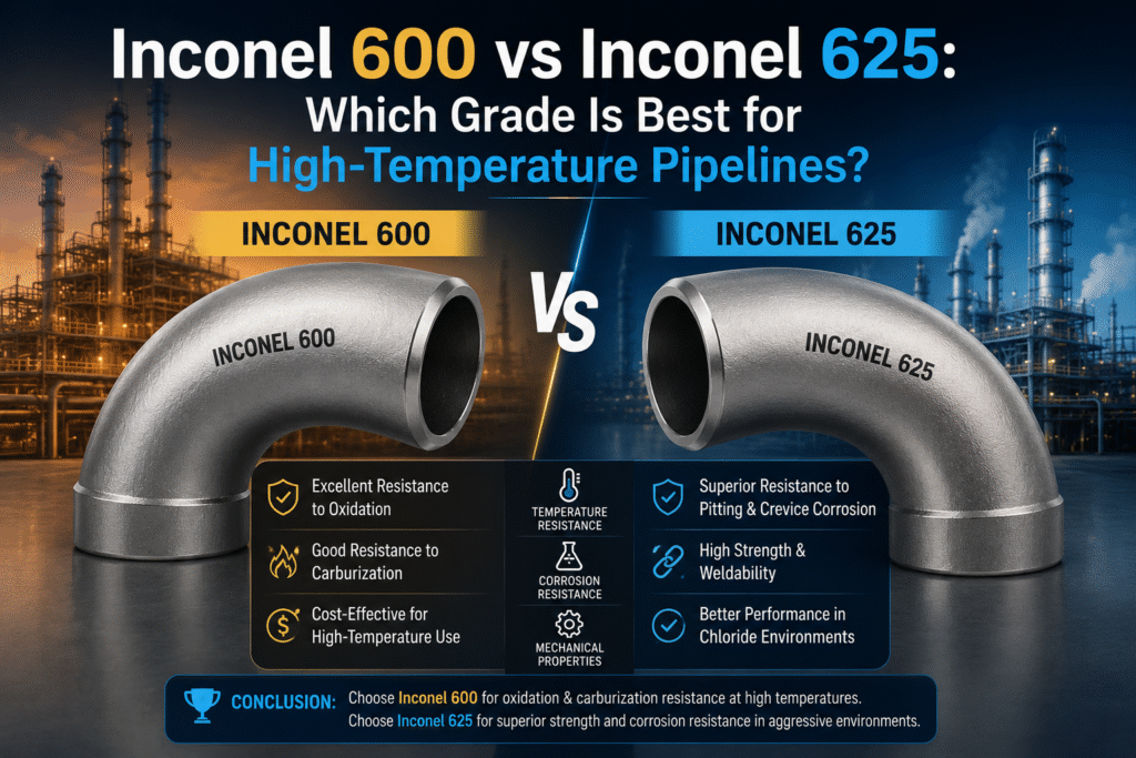 Inconel 600 vs Inconel 625: Which Grade Is Best for High-Temperature Pipelines?