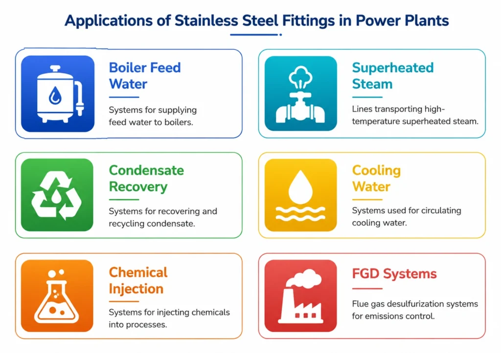 Applications of Stainless Steel Fittings in Power Plants