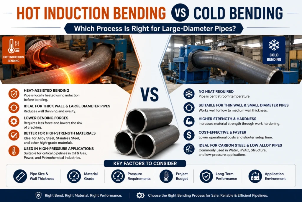 Hot Induction Bending vs Cold Bending: Which Process Is Right for Large-Diameter Pipes?