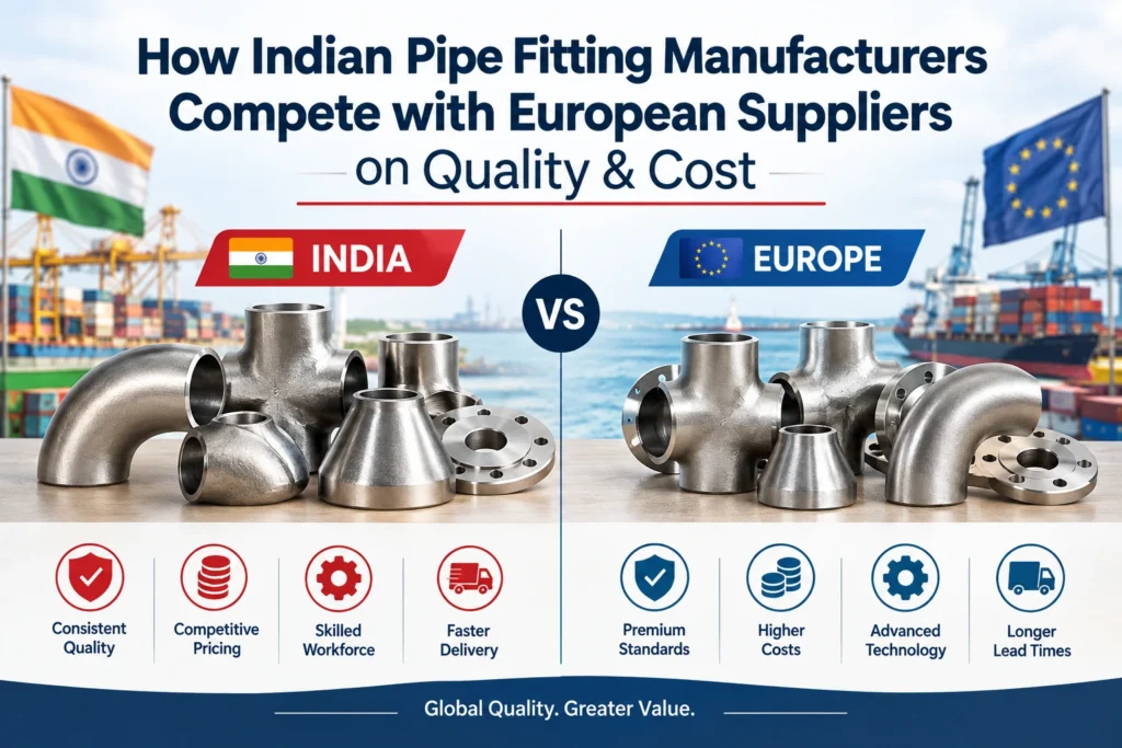 How Indian Pipe Fitting Manufacturers Compete with European Suppliers on Quality & Cost