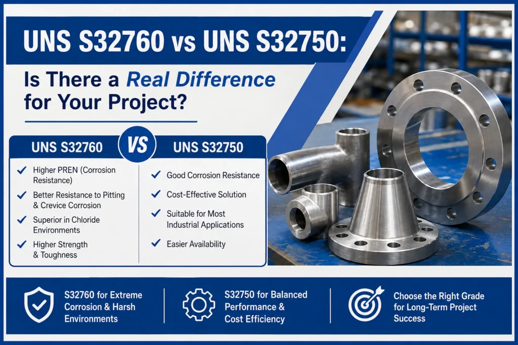 UNS S32760 vs UNS S32750: Is There a Real Difference for Your Project?