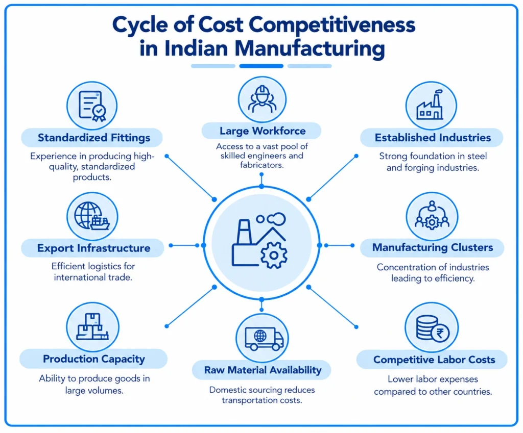 Cycle of cost competitiveness in Indian manufacturing